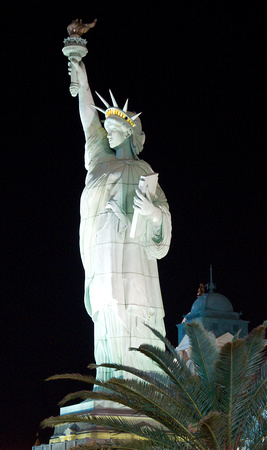 Night New York New York Statue of Liberty
